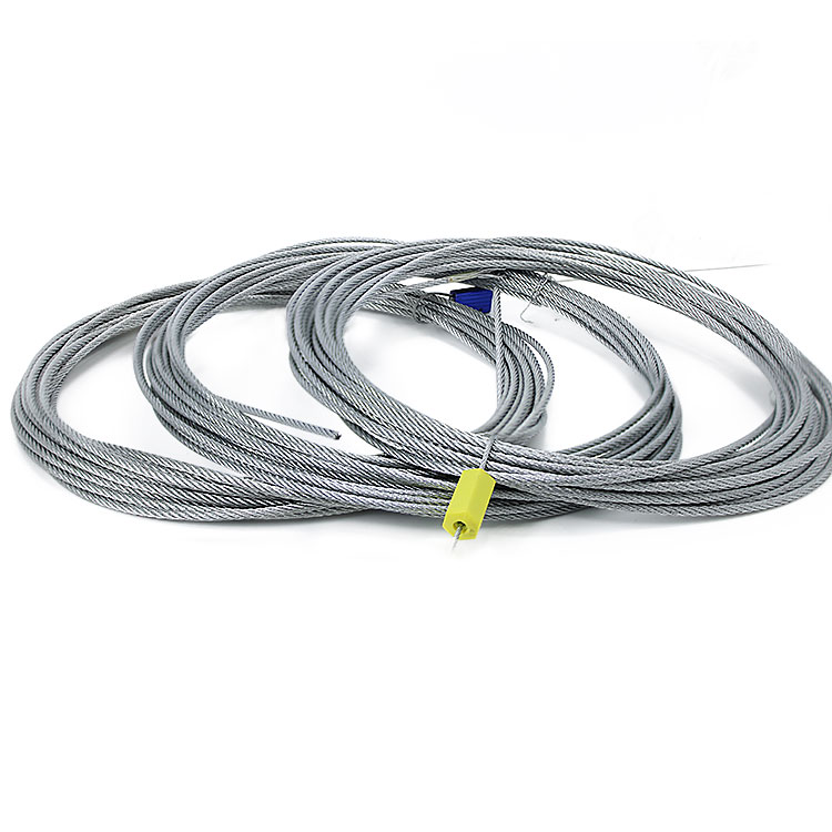Galvanized steel wire rope 7*7 1.5mm 2.0mm 3.0mm Clothesline rope control cable Featured Image