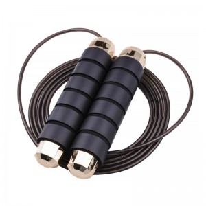 Factory Price Golden head Custom Steel Wire High Quality Speed Skipping Heavy PVC Weighted Jump Rope