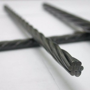 Steel strand 1*7  1*19 galvanized steel strands road barrier cable