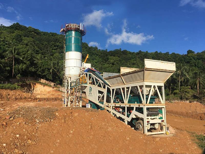 MHZS60 concrete batching plant in Philippines