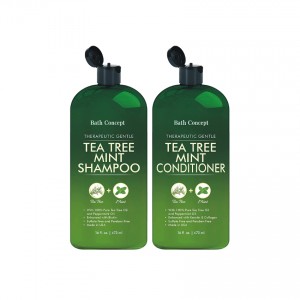 Tea Tree Essential Oil Hair Regrowth and Anti Hair Loss Shampoo and Conditioner Set – Daily Hydrating, Detoxifying