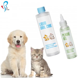 Factory Wholesale Private Label Pet plaque care Teeth Cleaning Plaque Tartar Care Dog plaque care gel and liquid