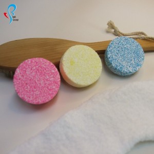 Hot sell custom service organic shower steamer shower tablet with essential oil