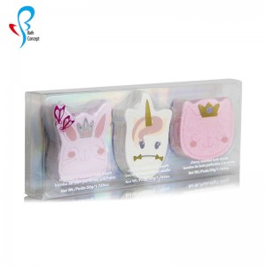 Wholesale custom private lable bath bomb gift set 100% natural ingredients organic cute shape dessert bath bomb