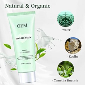 OEM Private label natural organic peel off facial mask for Deep Cleansing Moisturizing and Refini...
