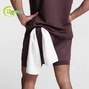 Prilagojene poletne moške dihajoče kratke hlače za fitnes