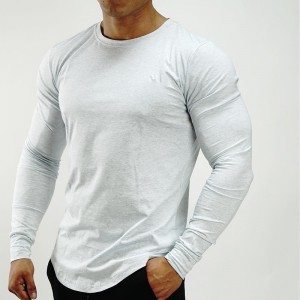 Moške majice s kratkimi rokavi Gym Fitness z dolgimi rokavi