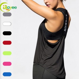 Pakaian Sukan Wanita Tersuai Yoga Gym Stringer Vest