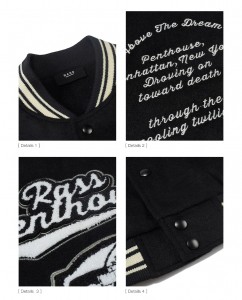 Idisenyo ang Iyong Sariling Branded Chenille Embroidered Varsity Jacket