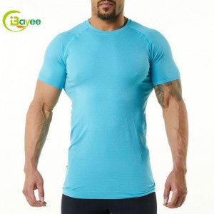 Camiseta de entrenamiento de compresión muscular Fitness Gym
