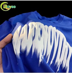 अनुकूलन 3D पफ मुद्रण टी-शर्ट
