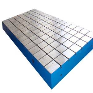 T slotted cast iron surface plate