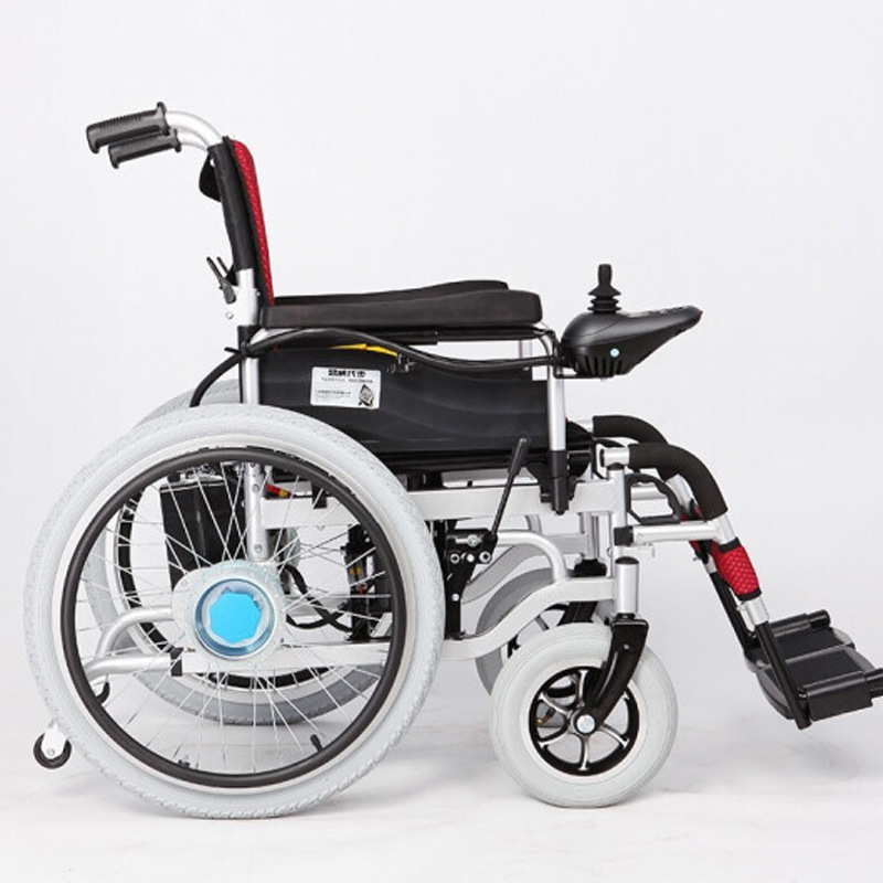 Μηχανοκίνητο αναδιπλούμενο ηλεκτρικό αναπηρικό αμαξίδιο ιατρικού εξοπλισμού για άτομα με ειδικές ανάγκες
