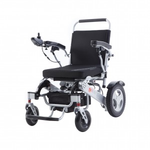 Silla de ruedas eléctrica plegable para discapacitados, ligera, portátil, manual