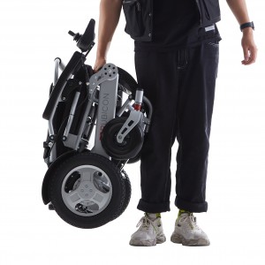 manuale Sedia a rotelle elettrica pieghevole portatile leggera per disabili