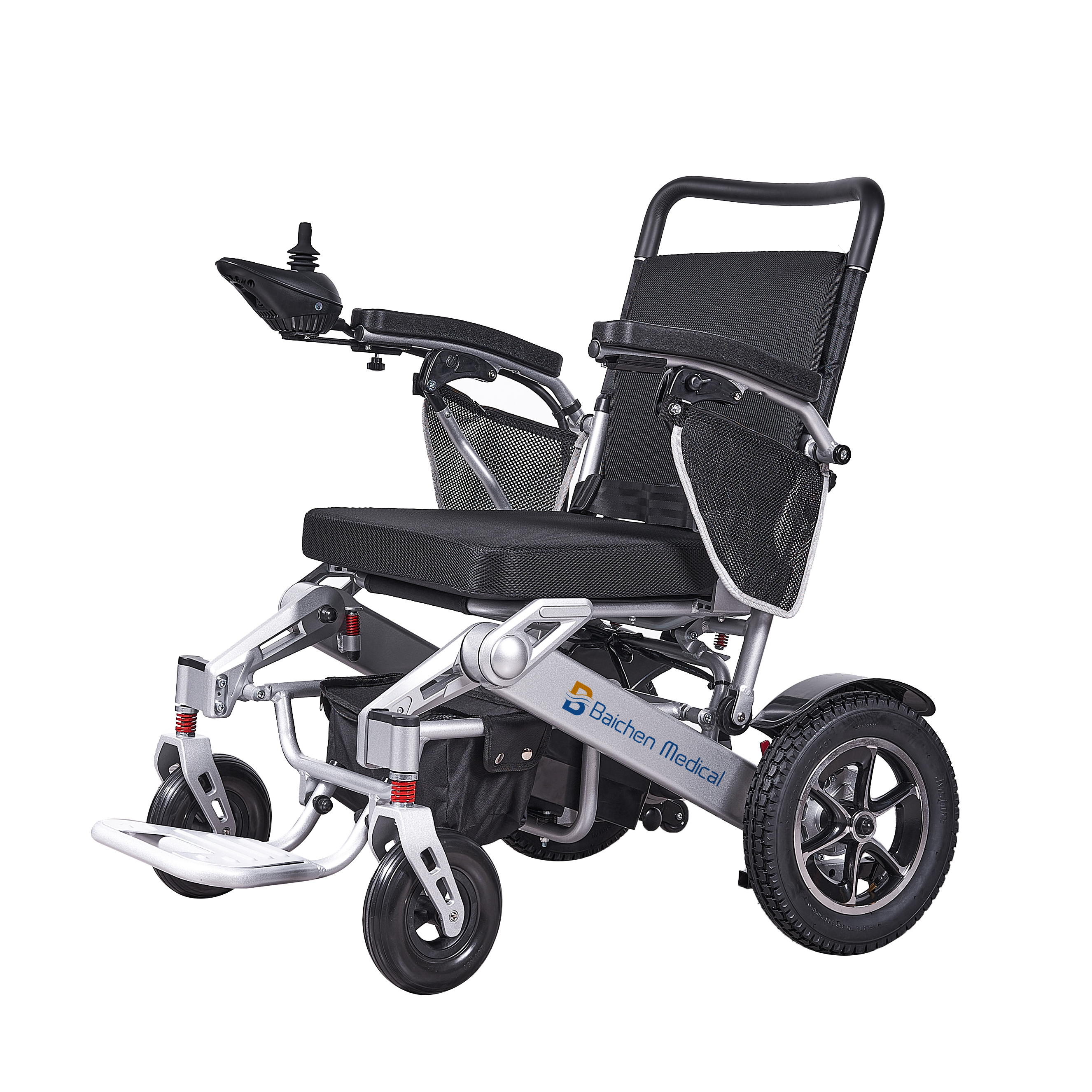 Sammenklappelig og letvægts elektrisk kørestol til salg Udvalgt billede