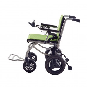 Kitajska tovarniška dobava zložljivega motoriziranega električnega ležečega invalidskega vozička