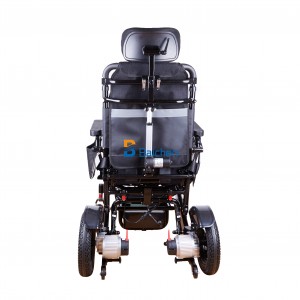 Equipo médico hospitalario Cadeira de rodas eléctrica plegable eléctrica lixeira de aleación de aluminio