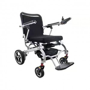 Rijden met afneembare handfiets, aluminium opvouwbare handmatige elektrische rolstoel met snelle ontgrendeling