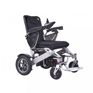 Escalera plegable ligera médica, silla de ruedas eléctrica de aluminio para discapacitados con motor