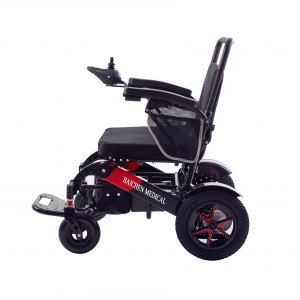 Taşınabilir Katlanır Hafif Lityum Pil Alüminyum Motorlu Elektrikli Tekerlekli Sandalye