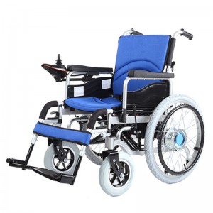 Ce neįgaliųjų medicinos įrangos mobilumo motorizuotas sulankstomas elektrinis invalido vežimėlis