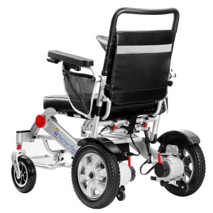 Manuelle Rehabilitation, leichte Kopfhilfe, Mobilitätshilfe, zusammenklappbarer elektrischer Rollstuhl