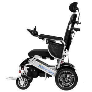 Amazon saliekamie automātiskie elektroniskie motorizētie elektriskie ratiņkrēsli, vieglie jaudas alumīnija ratiņkrēsli