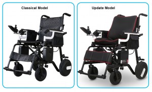 Remote Control Folding Wheelchair Electric Lightweight Power Wheelchair