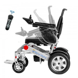 ස්වයංක්රීය Folding Remote Control Electric Wheelchair