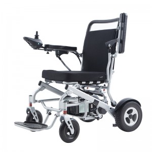 Kev nyab xeeb reflectors adjustable footrest Motorized wheelchair