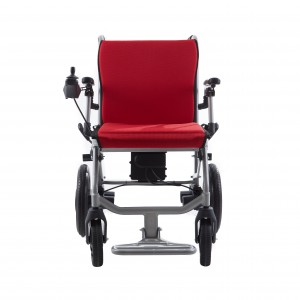 ງ່າຍຕໍ່ການພົກພາອາລູມີນຽມ Alloy Electric Motor Powered Wheelchair