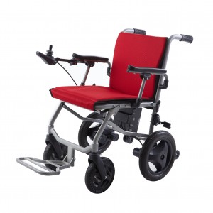 Fácil de levar cadeira de rodas movida a motor elétrico de liga de alumínio