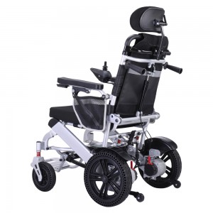 Flexibiliteit verstelbare rugleuning. Opvouwbare elektrische rolstoel