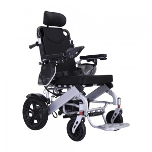 Flexibilitat del respatller ajustable Cadira de rodes elèctrica plegable