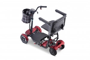 Baichen Quater 4 Elektrisk Scooter Mobility Scooter Fire Hjul med Speedometer til handicappede