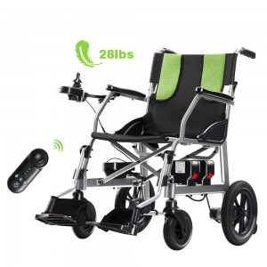 Compact electric wheelchair para sa masikip na espasyo