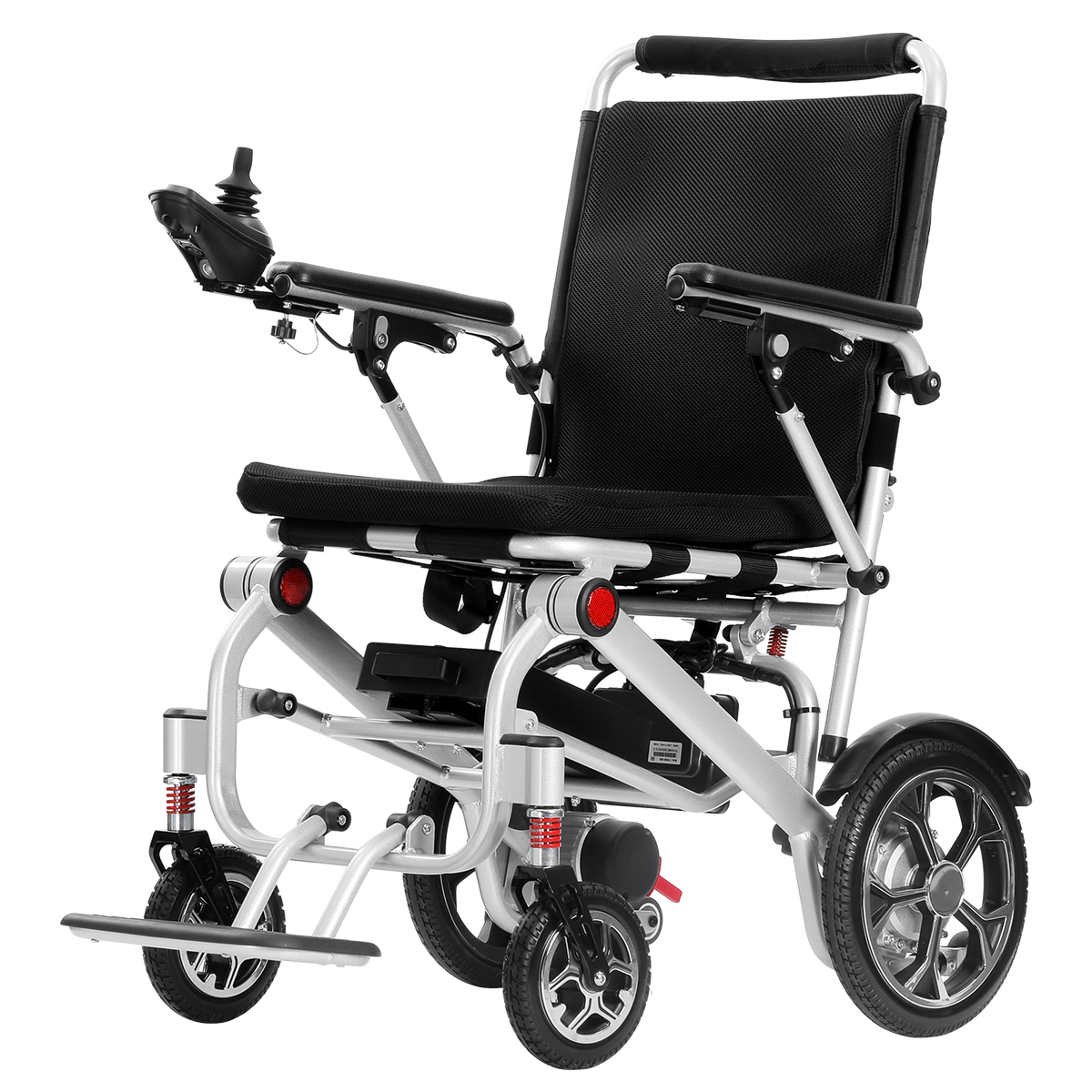 Kevyt kannettava taitettava ulkona liikkuva sähköinen pyörätuoli