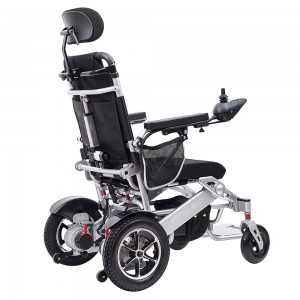 Automatický polohovateľný motorizovaný invalidný vozík s nastaviteľným operadlom