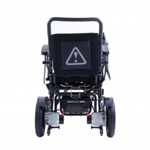 Lightweight Foldable Electric Power Wheelchair e nang le Battery ea Lithium bakeng sa Batho ba Maqheku