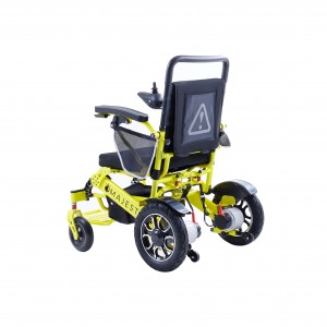 Silla de ruedas plegable eléctrica de acero al aluminio, velocidad de entrenamiento ligera, silla de ruedas eléctrica Manual para ocio y deportes