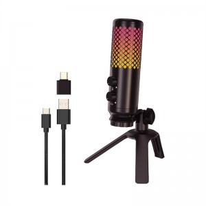 Stolní RGB USB mikrofon – Vylepšete své živé přenosy a výkony