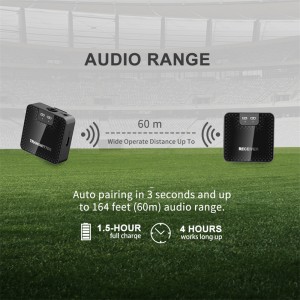 Professional Audio Qeydiyyat üçün Yüksək Keyfiyyətli 2.4g Simsiz Mikrofon
