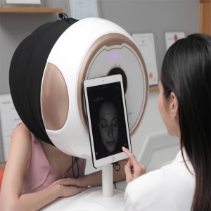 Máquina de análise de pel de escáner facial