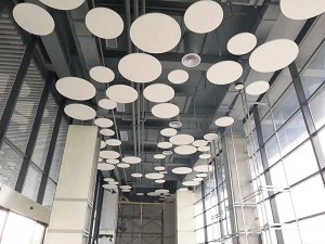 Trgovački centar Šarene pregrade stropne stropne ploče od staklenih vlakana