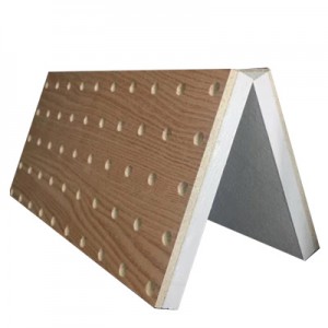 Tile e Thibelang Mollo ea Siling e Perforated Fiber Glass Ceiling Tile