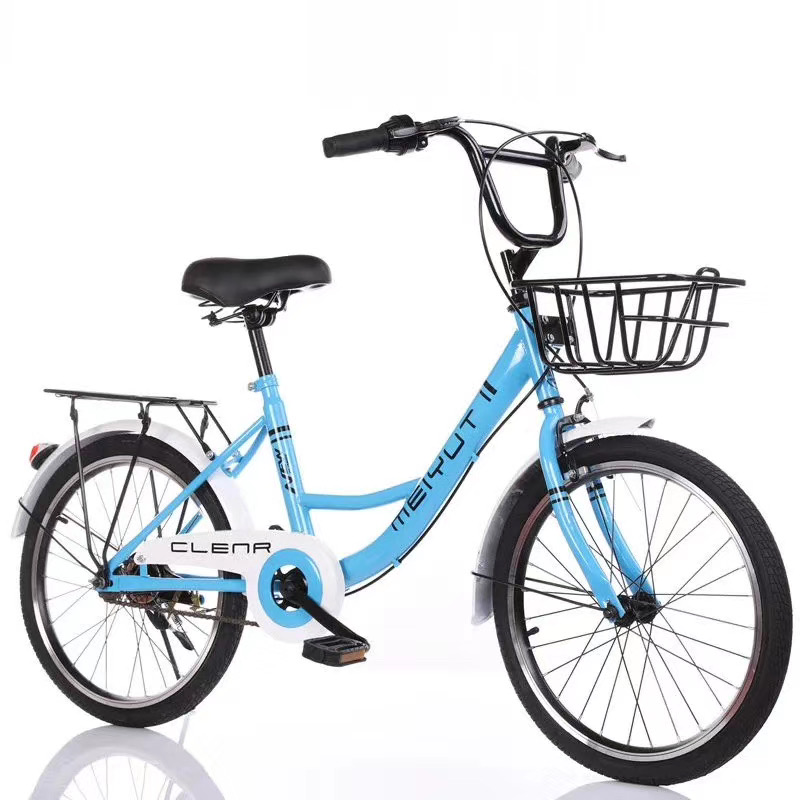 26 Inch Single Speed City Bike With Basket For Lady
