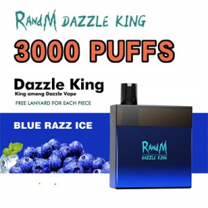 R ଏବଂ M Dazzle King Disposable ଇଲେକ୍ଟ୍ରୋନିକ୍ ସିଗାରେଟ୍ 3000 ପଫ୍ |