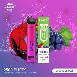 X-Qlusive 2500 puffs Disposable Pod Vape E-Cigarette for Sale