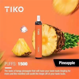 „Tiko“ vienkartinis „Vape Pen“ elektroninis cigarečių 1500 „Puff Bar Pod“ garintuvas